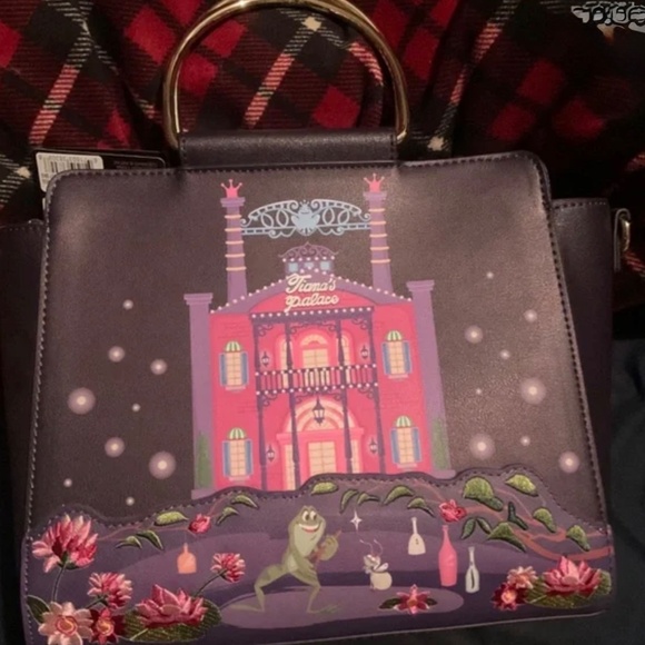 LOUNGEFLY DISNEY PRINCESS AND THE FROG CROSSBODY  NWT - Picture 2 of 2